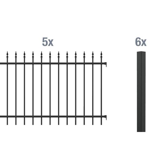 ALBERTS Zaun-Grundset Chaussee, zum Einbetonieren Image