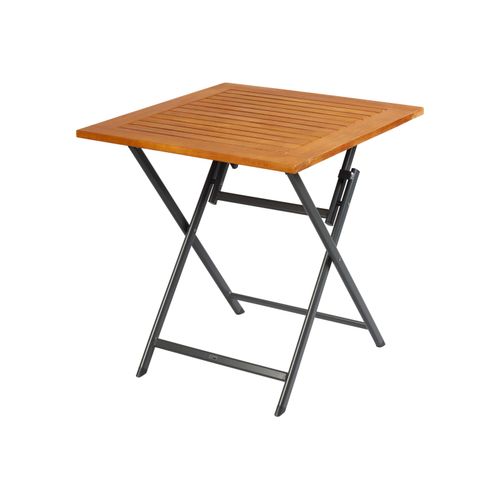 LIVARNO home Alu-Klapptisch »Valencia«, mit pflegeleichter Holzplatte Image