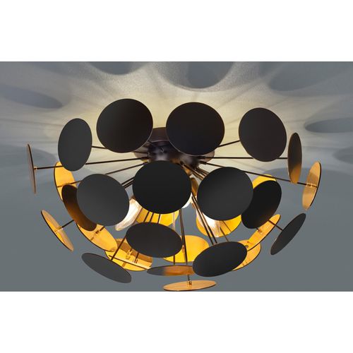 TRIO Deckenanbauleuchte 3x40W Discalgo sw mt E14 IP20