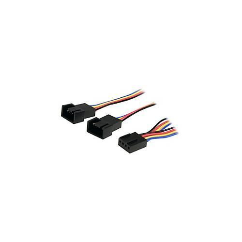 StarTech.com Y-Kabel für Lüfter 30cm - 4 Pin PWM Splitter Kabel - Strom Verteilerkabel - 1 x Molex Lüfter (Buchse)