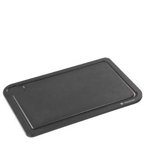 Zassenhaus Schneidebrett Comfort Plus, Schwarz, Papier, Naturmaterialien, 23x0.9x36 cm, antibakteriell, Saftrille, Küchenzubehör, Schneidebretter