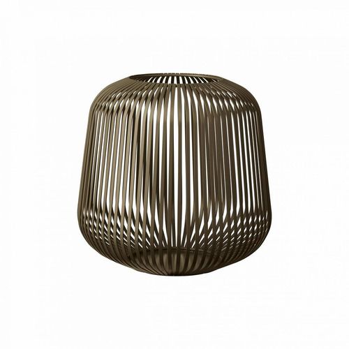 Blomus Laterne Lito , Graubraun , Metall , bauchig , 27.0 cm , Dekoration, Windlichter & Laternen, Laternen