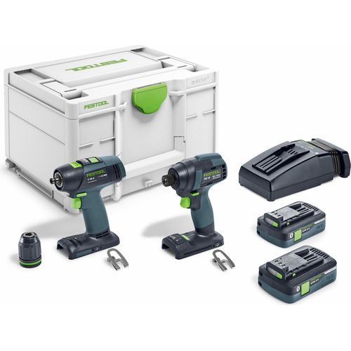 Festool Schrauber- und Bohrer-Set TID 18 HPC 4,0 I-Set T18
