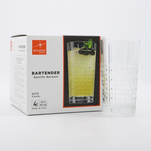 4er-Pack klare Trinkgläser