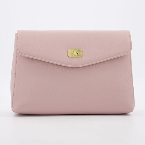 Rosafarbene Kosmetiktasche mit Logo