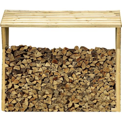 Holzschuppen Kaminholzregal Holzstapel