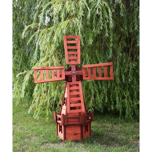 Dekorative Gartenwindmühle Holzwindmühle