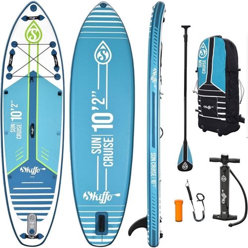 Stand Up Paddle Aufblasbar Sun Cruise 10'2 - 310x84x15cm (10"2'x33 "x6") Skiffo - Dropstitch Double Layer Fused Full Pack