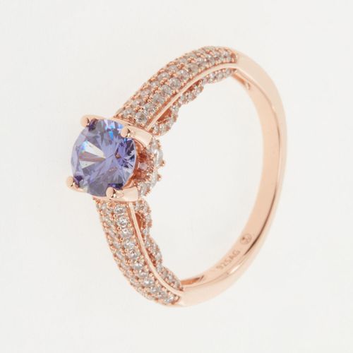 Rosévergoldeter Royal Ring aus Sterling Silber mit Tansanit Image