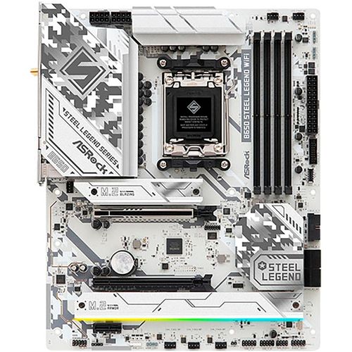 ASROCK Mainboard "B650 Steel Legend WiFi", weiß, B:31,9cm H:9,4cm T:38,2cm, Mainboards