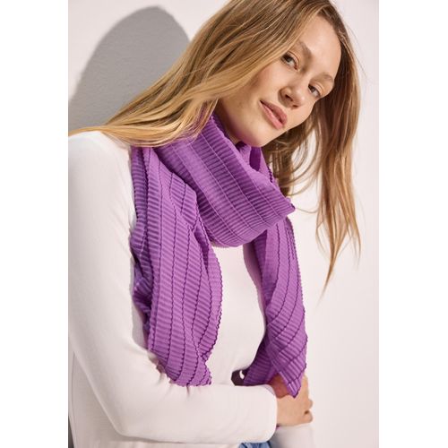 Schal CECIL, Damen, Gr. onesize, lila (iced violet), Stoff, 100% Polyester, unifarben, Modetücher, leicht transparent