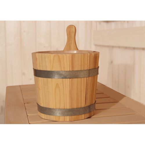 Aufgusskübel WEKA, beige (natur), Massivholz, Aufgusstöpfe