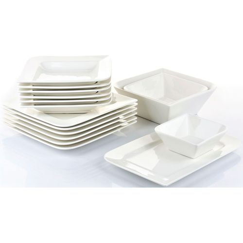 Tafelservice RETSCH ARZBERG "Geschirr-Set, Service Fantastic", beige (naturweiß), 16 Stk., Fine China-Porzellan, Geschirr-Sets, Tafelservice, 16 Teile, für 6 Personen