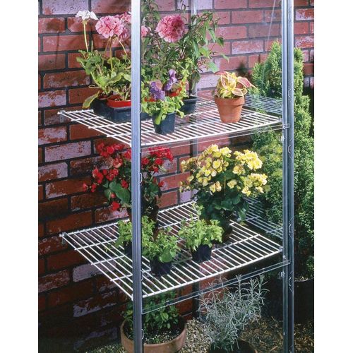 Regal VITAVIA, weiß, B:61,4cm H:4,7cm T:62,2cm, Aluminium, Regale, Regal, Regalset für Anlehnhaus 900 und 1300