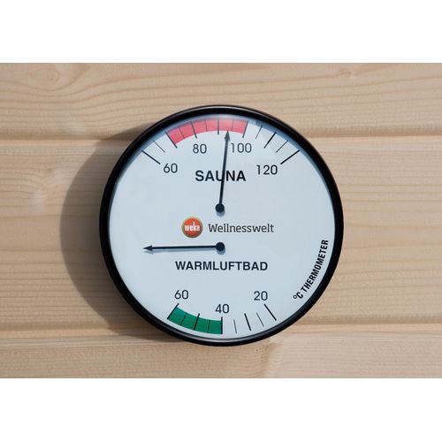 Raumthermometer WEKA, weiß, Temperaturmessgeräte, für Saunen