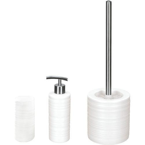 Badaccessoire-Set KLEINE WOLKE "Sahara", weiß, Stein, Badaccessoires-Sets