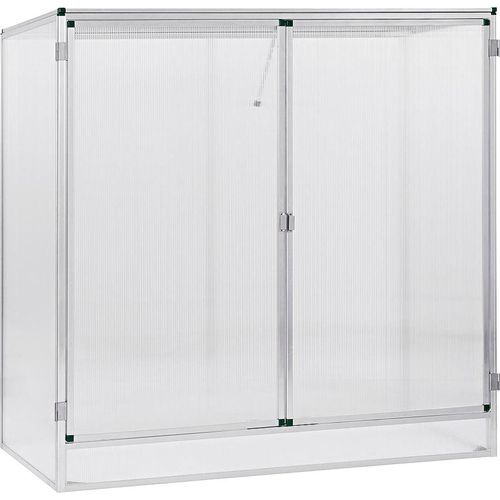 Tomatengewächshaus BECKMANN "Modell 1", silber (silberfarben), B:160cm T:77cm, Gewächshäuser