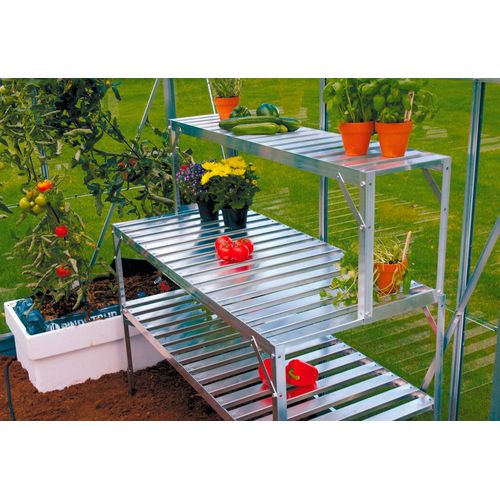 Tischelement VITAVIA, silber (silberfarben), B:121cm H:39cm T:28cm, Tische