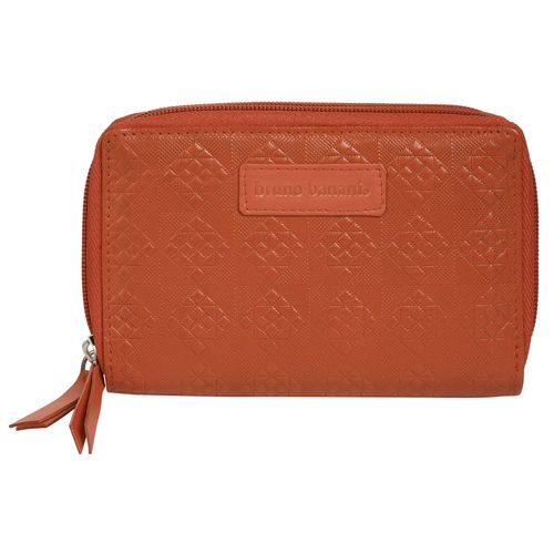 Geldbörse BRUNO BANANI, Damen, orange (papaya), Leder, Kleinlederwaren, echt Leder