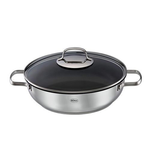 Rösle Servierpfanne Elegance, Schwarz, Metall, backofengeeignet, antihaftbeschichtet, Kochen, Pfannen, Servierpfannen