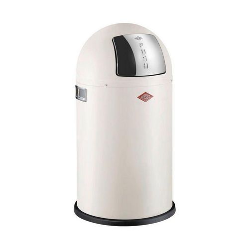 Wesco Abfallsammler Pushboy Junior, Edelstahl, Sand, Metall, Kunststoff, 22 L, 63 cm, Küchen, Küchenausstattung, Mülleimer
