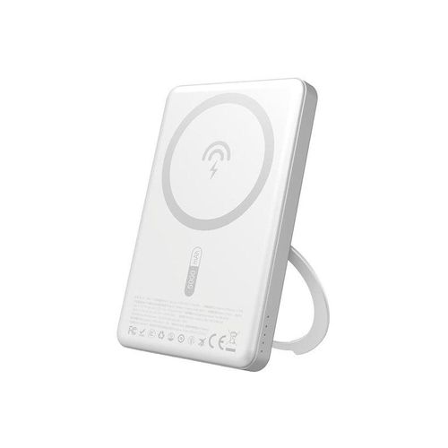 Dudao K28S 20W PD 5000mAh Powerbank with MagSafe and Stand - Silver Powerbank (Akku) - silber - 5000 mAh