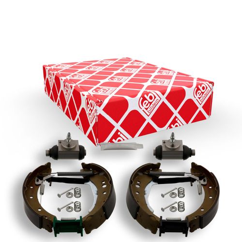 FEBI BILSTEIN Bremsbackensatz hinten rechts links vormontiert 203mm für RENAULT 7701209591 37513
