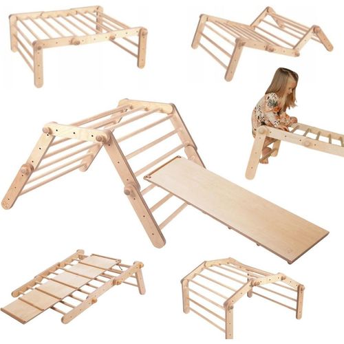 Klettergerüst indoor Fipitri Plus | Sprossenwand kinder Pikler Kletterwand Kletterbogen Kinderzimmer