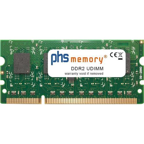 PHS-memory 1GB DDR2 für Kyocera FS-C5100DN RAM UDIMM (Non-ECC unbuffered), 1 GB, DDR2, 144-pin DIMM