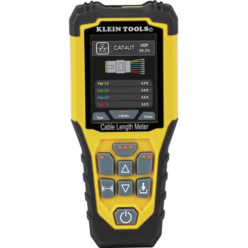 Klein Tools 501-915 Netzwerkkabel-Tester Zeitbereichsreflektometrie Gelb (501-915)