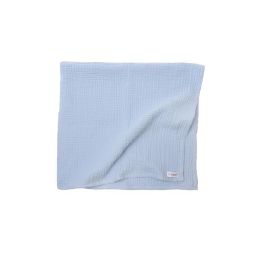 Babydecke LILIPUT, blau (hellblau), B:120cm L:85cm, Baumwolle, Wohndecken, aus kuschelig-weichem Material