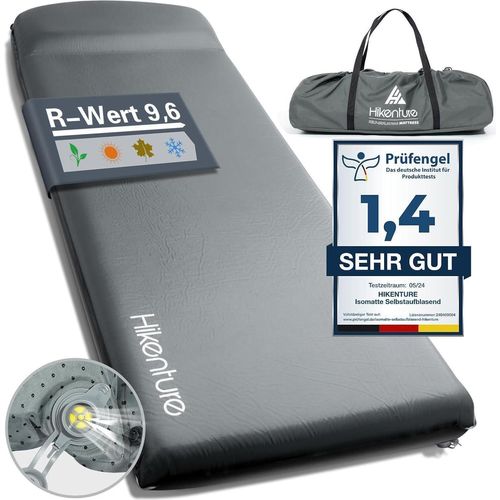 Isomatte Selbstaufblasend Outdoor Camping Luftmatratze 8CM Dicke Dunkelgrau
