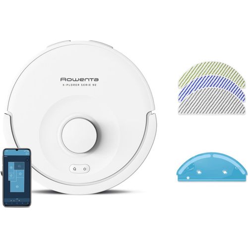 Rowenta X-Plorer RR8777WH Roboter-Staubsauger 0,26 l Beutellos Wei