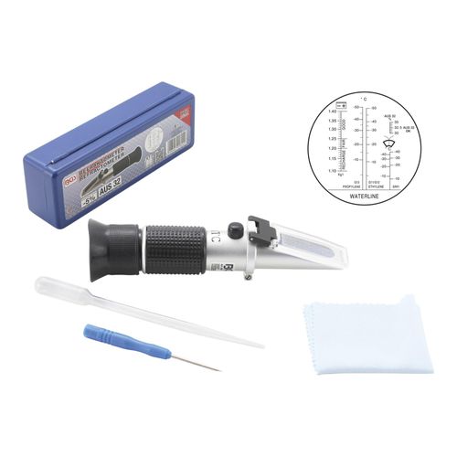 BGS Technic Refraktometer aus Metall und Kunststoff für Flüssigkeiten mit verschiedenen Brechungsindizes, 1824)