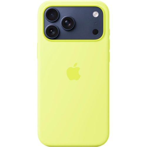 APPLE Smartphone-Hülle "iPhone 17 Pro Max Silikon Case mit MagSafe", neongelb, Smartphones, Hüllen