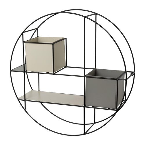 Deko-Wandregal CREATIV HOME "Wandregal", grau, B:50cm H:50cm T:14cm, Regale