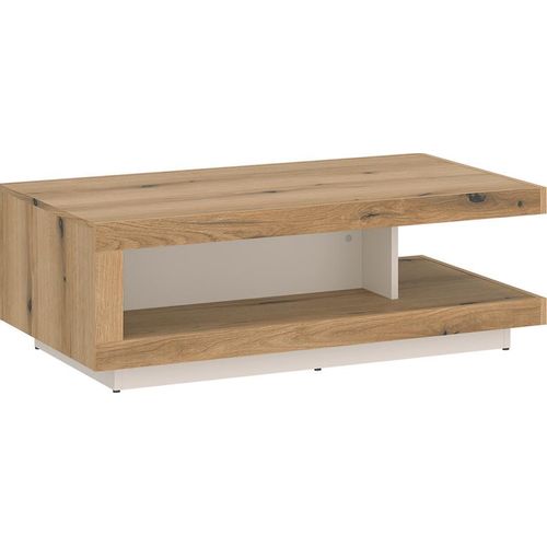 Wohnzimmer Couchtisch mit 105 cm Breite in Kaschmir und Eiche - CARMONA-129