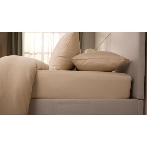 Emma Premium Plus Spannbettlaken | Beige | 90x200cm Image