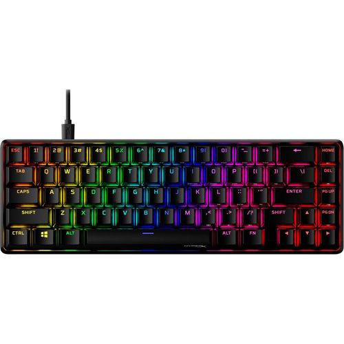 Alloy Origins 65 – Mechanische Gaming-Tastatur – HX Red (US-Layout), 65%, Kabelgebunden, USB, Mechanischer Switch, Schwarz