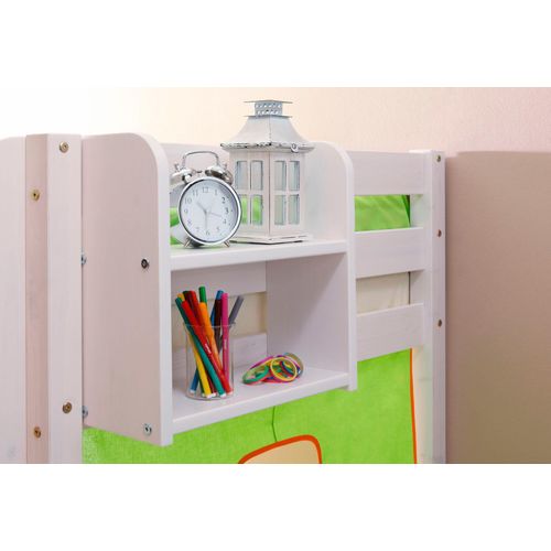 Kinderregal TICAA, weiß (kiefer massiv weiß gewachst), B:40cm H:44cm T:17cm, FSC-zertifizierter Holzwerkstoff, Massivholz, Regale, Anbauregal in verschiedenen Breiten, Kiefer