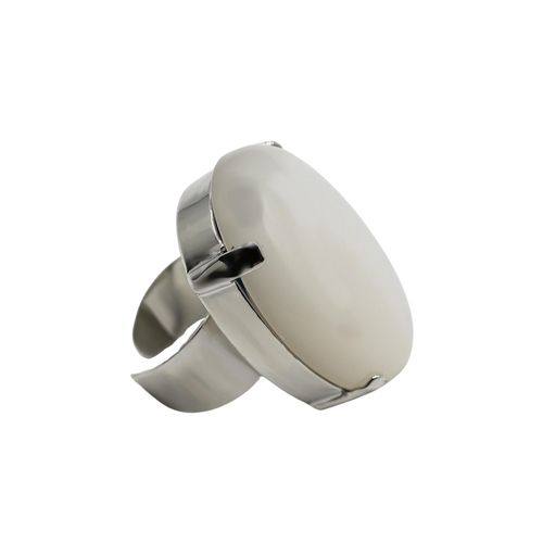 Fingerring "Triest", weiß, COLLEZIONE ALESSANDRO, Fingerringe, Damen, Resin, Fingerring