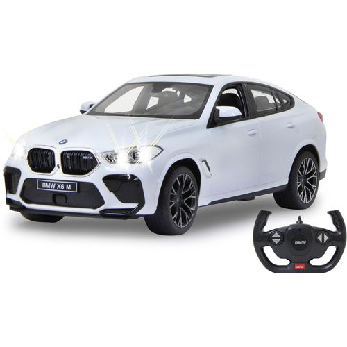 RC-Auto JAMARA "Deluxe Cars, BMW X6 M 1:14, weiß - 2,4 GHz", weiß, Fernlenkfahrzeuge, KinderB:16cm H:12,1cm T:35,3cm, mit LED-Lichtern, B:16cm H:12,1cm T:35,3cm