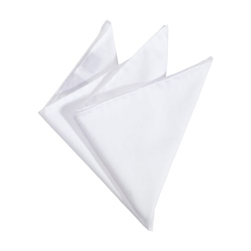 Einstecktuch OLYMP "Einfarbiges Einstecktuch", Herren, weiß, Baumwolle, unifarben, Modetücher