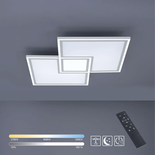 JUST LIGHT LED Panel "EDGING", weiß, 1, 1 Stk., Leuchten, dimmbar über Fernbedienung,Fernbedienung, Funk inkl.,Serienschalter
