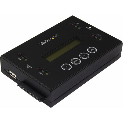 StarTech.com Laufwerks Duplizierer und Löscher für USB Sticks und 2,5 / 3,5" SATA Laufwerke - 1:1 duplizierung plus Cross-interface - Festplatte / USB-Drive-Duplikator - 1 Schächte (Serial ATA-600 / USB)