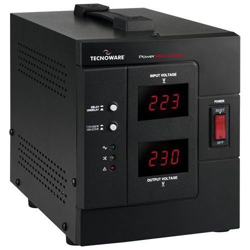 Tecnoware Power Reg 2000VA Spannungsregler 2 AC-Ausgänge 230 V Schwarz