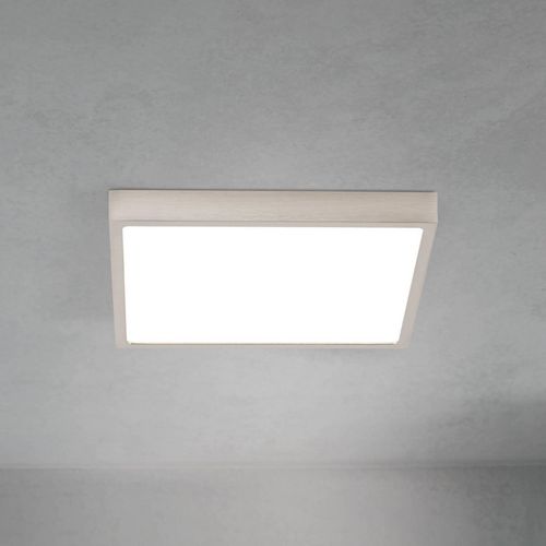 LED-Deckenlampe Disc, nickelfarben satiniert Länge 24 cm CCT