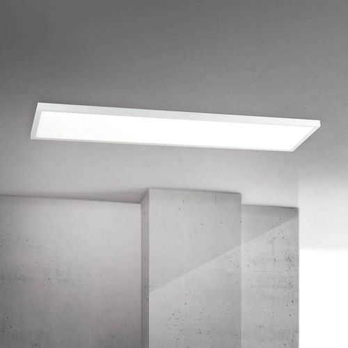 LED-Deckenlampe Disc, weiß, Länge 115 cm, CCT, Metall
