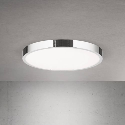 LED-Deckenlampe Disc, chromfarben, Ø 28 cm, CCT, Metall