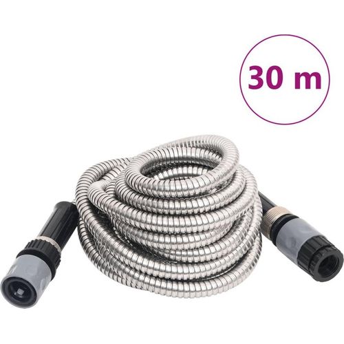 Gartenschlauch mit Sprühdüse Silbern 0,6